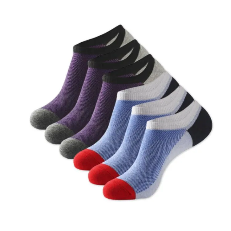 6 Pairs No Show Socks for Men