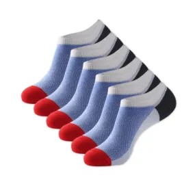 6 Pairs No Show Socks for Men