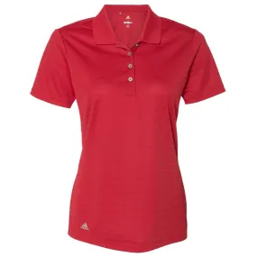 adidas Golf Women's Power Red Shadow Stripe Sport Shirt