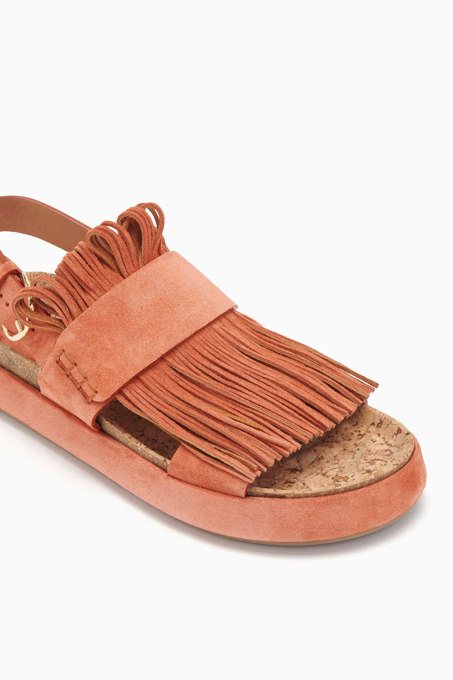 Alba Fringe Sport Sandal - Henna