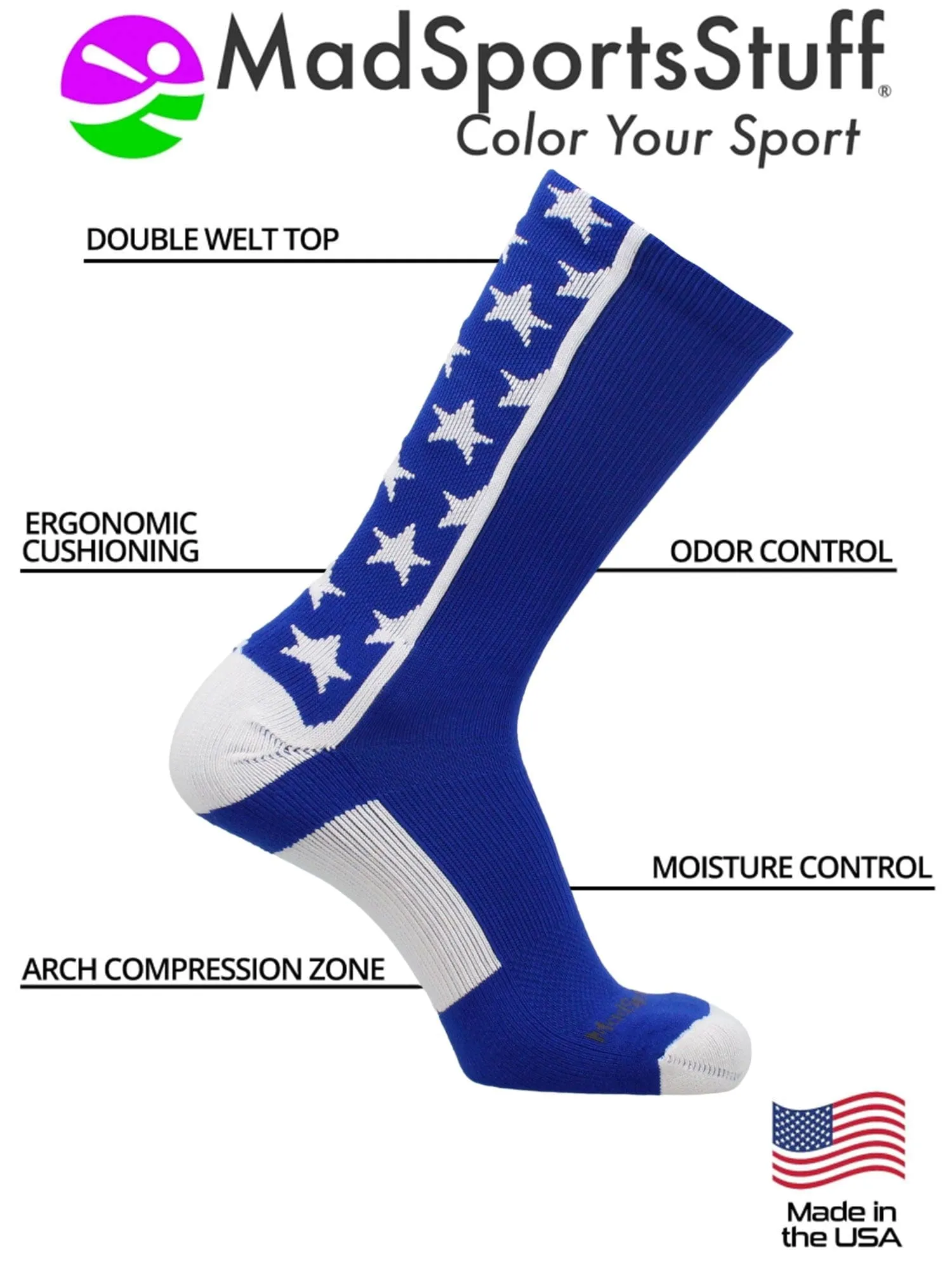 All Stars Socks Crew Socks Basketball Football