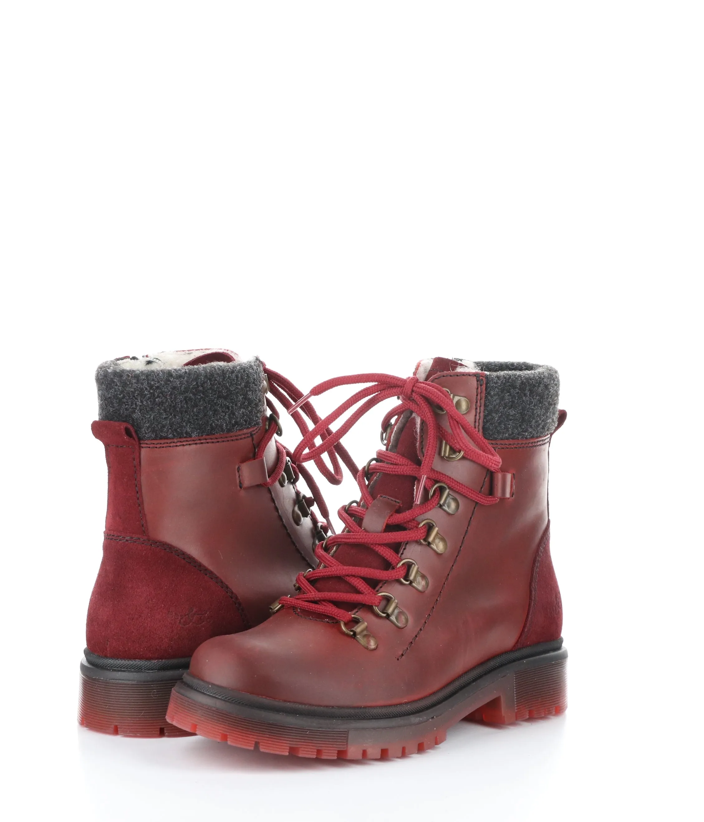 AXEL RED/SANGRIA Round Toe Boots