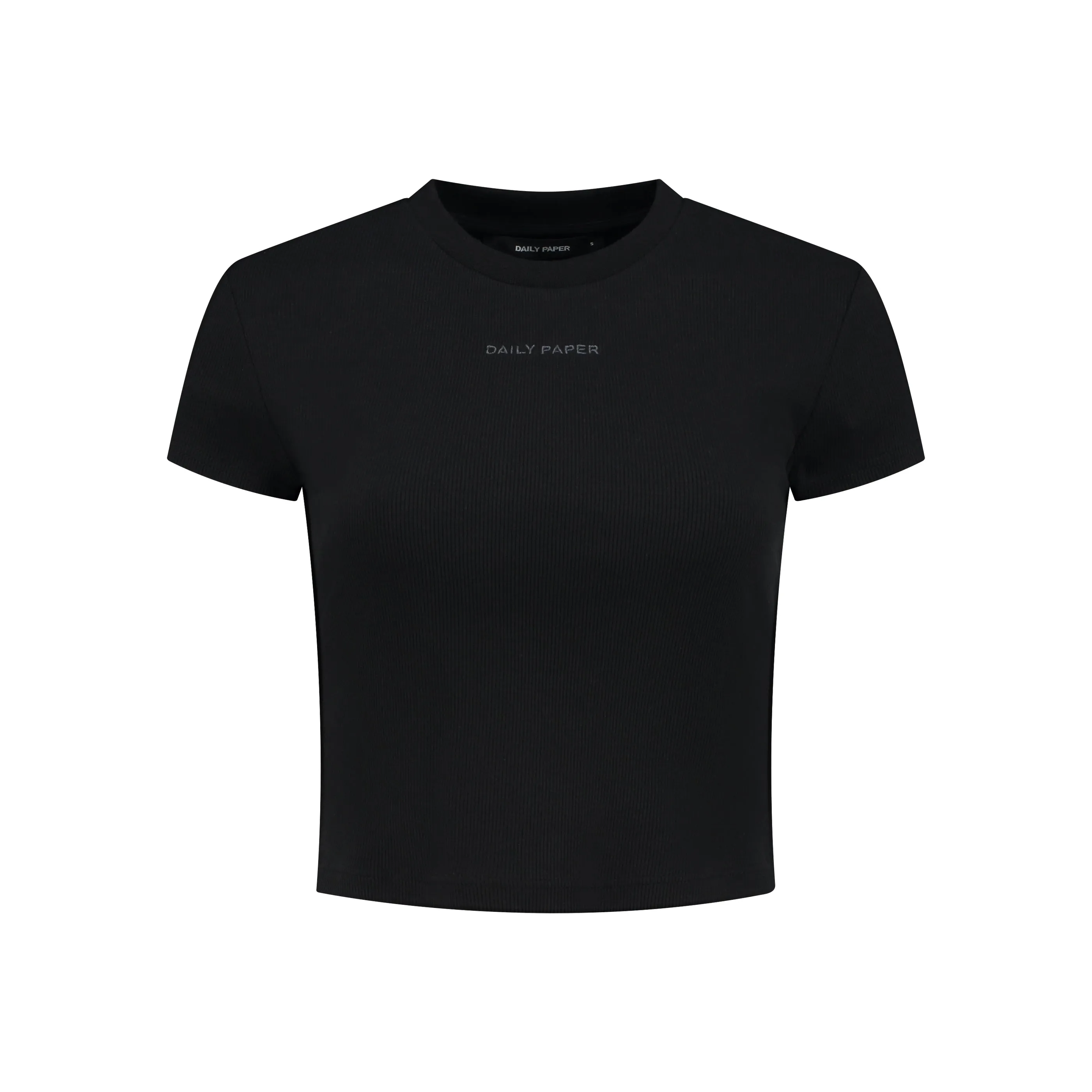 Black Logotype Cropped T-Shirt