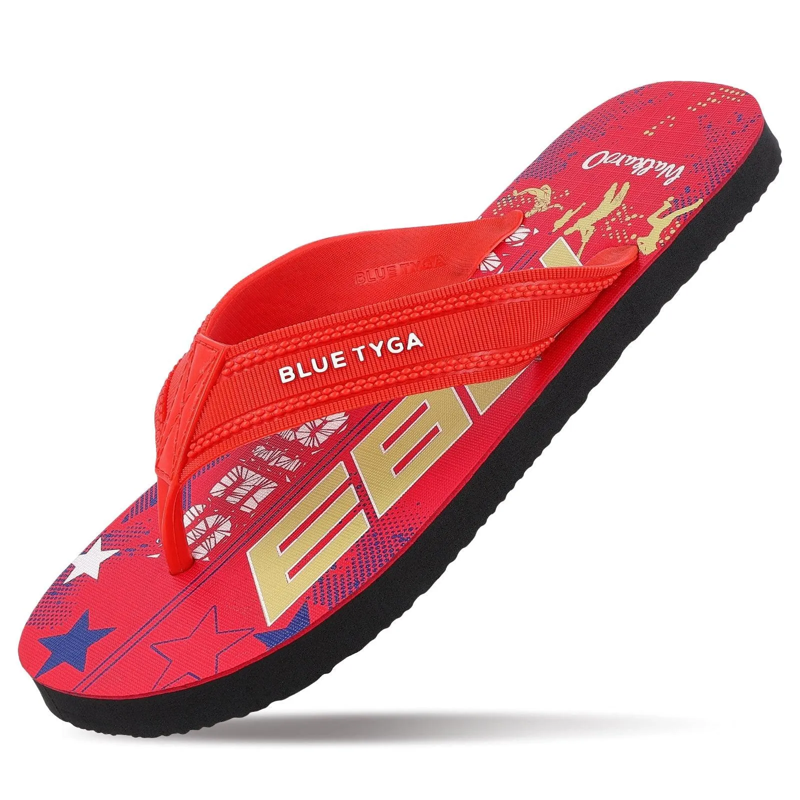 Blue Tyga Boys Flip Flop Thong  - HG167 Red Black