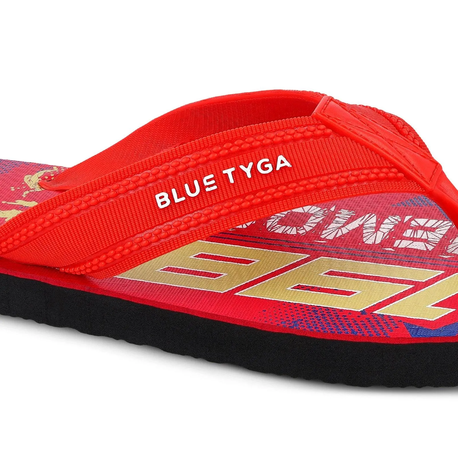 Blue Tyga Boys Flip Flop Thong  - HG167 Red Black