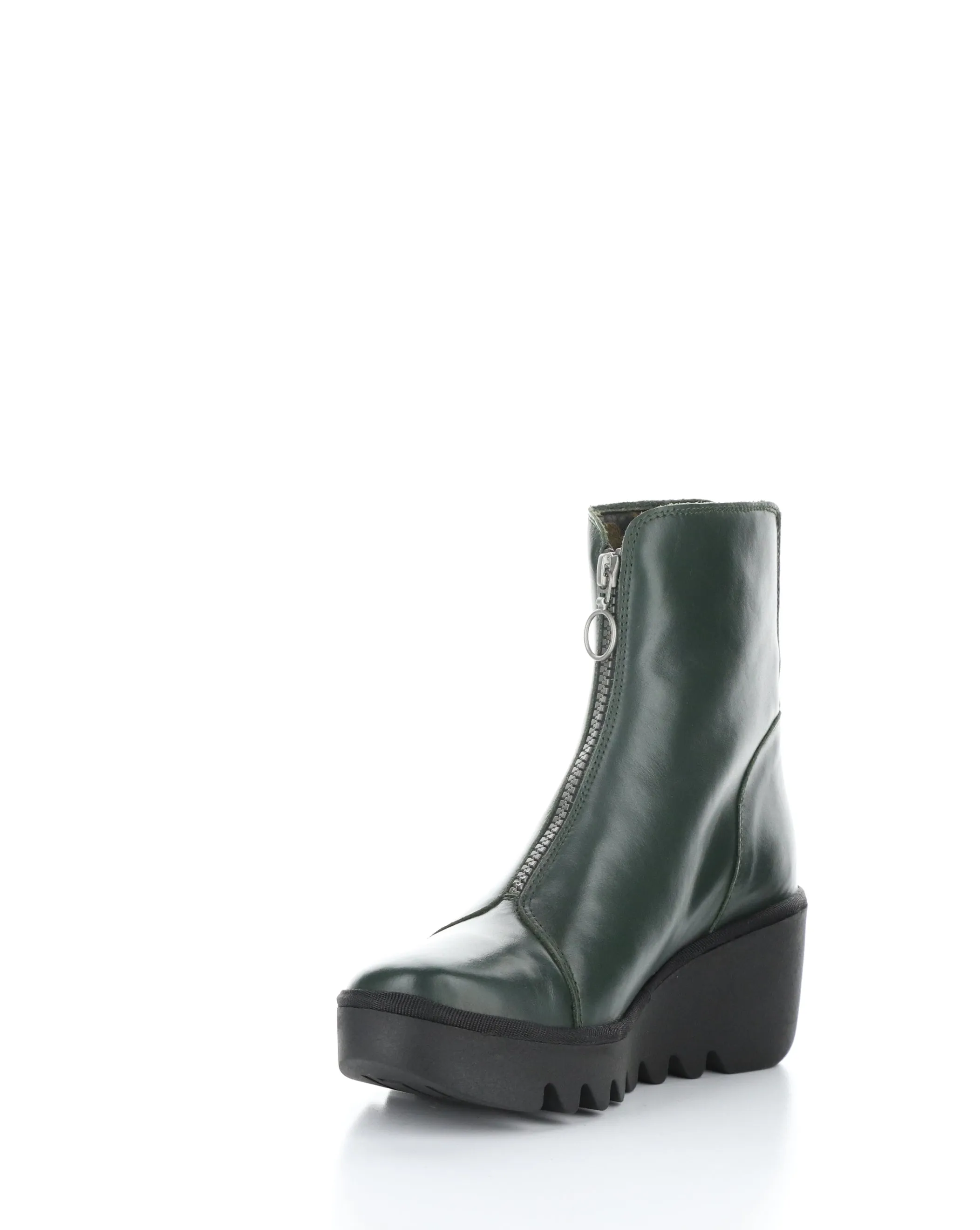 BOCE457FLY 001 DARK GREEN Round Toe Boots