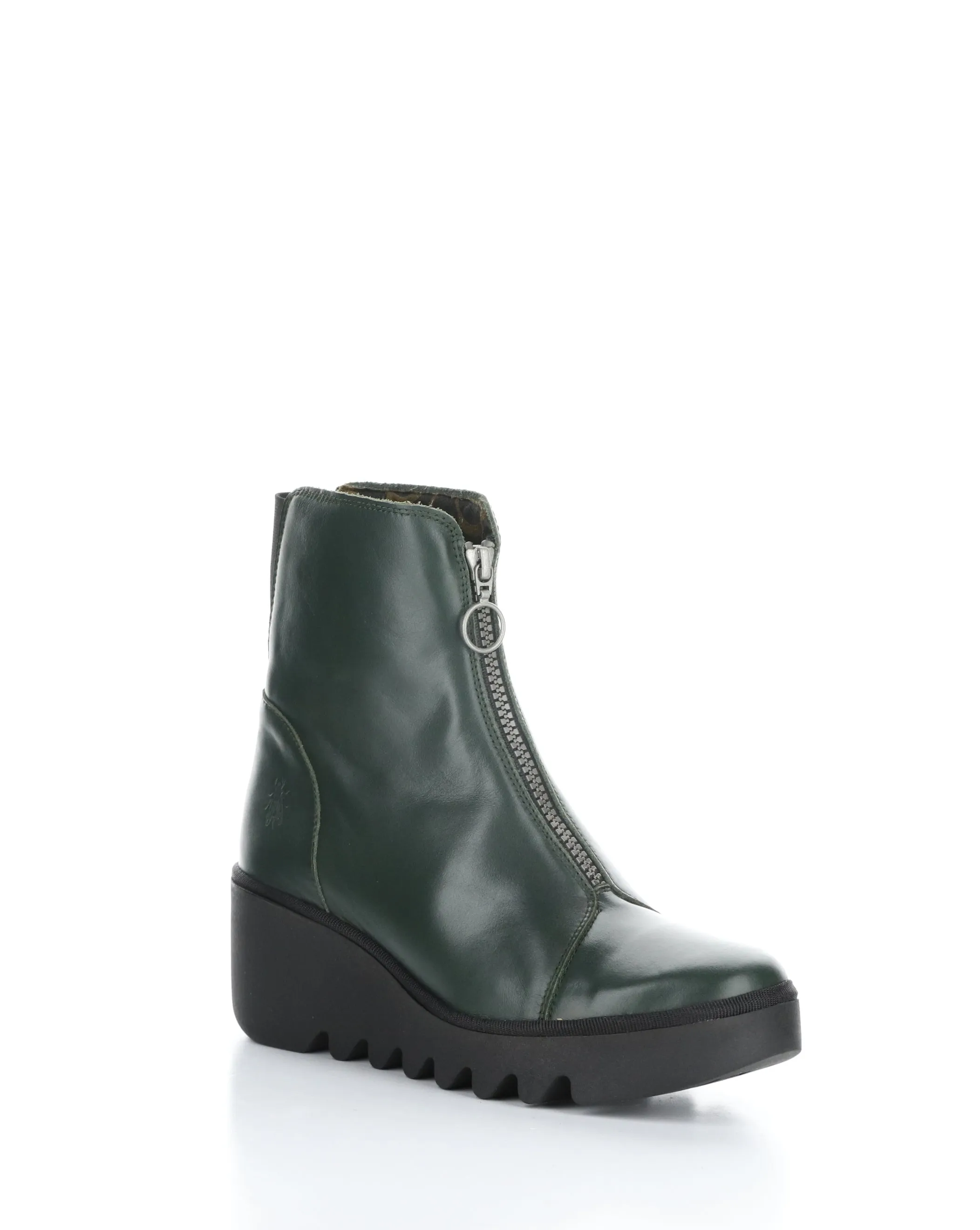 BOCE457FLY 001 DARK GREEN Round Toe Boots