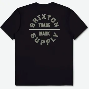 BRIXTON Oath V S/S Standard T-Shirt - Black/Olive