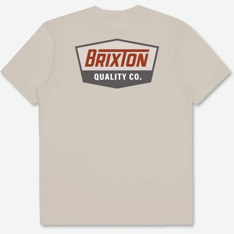 BRIXTON Regal S/S Standard T-Shirt - Cream