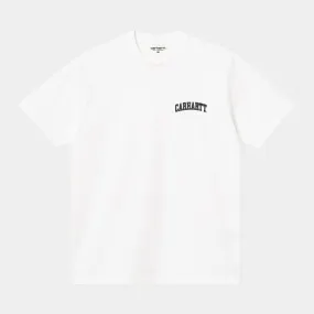 Carhartt WIP S/S University Script T-Shirt - White