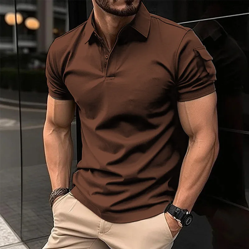 CASUAL POLO SHIRT WITH SHOULDER POCKET