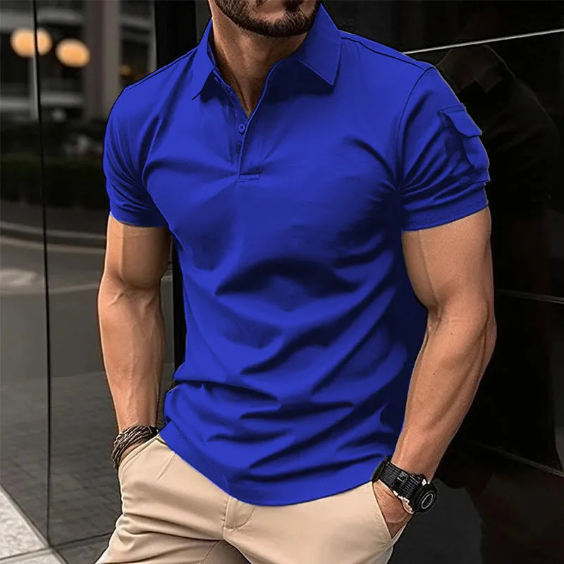 CASUAL POLO SHIRT WITH SHOULDER POCKET