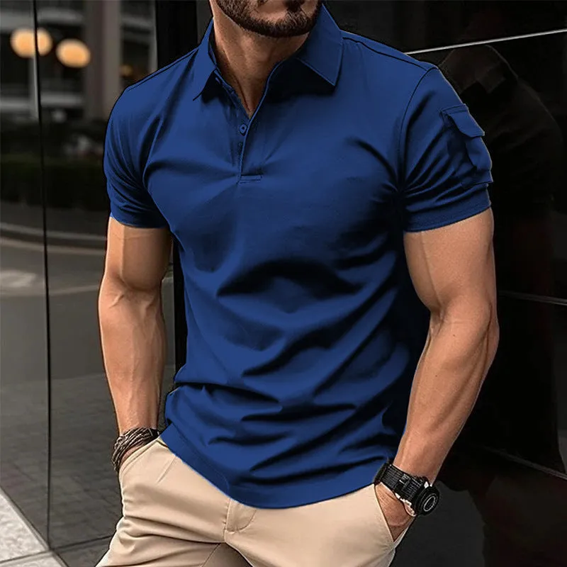 CASUAL POLO SHIRT WITH SHOULDER POCKET