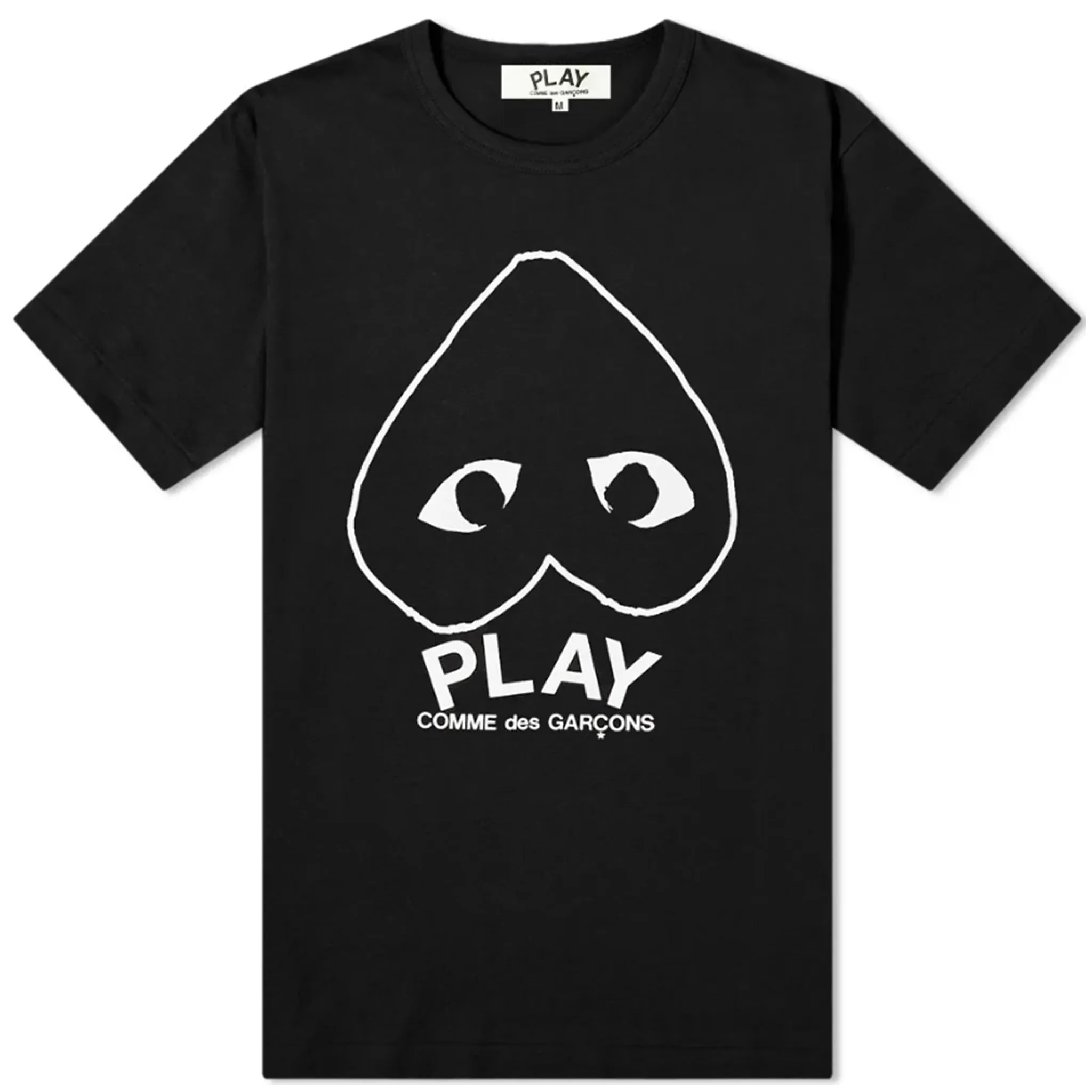 COMME DES GARCONS PLAY INVERTED HEART LOGO TEE