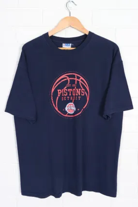 Detroit Pistons NBA Double Logo T-Shirt (XL)