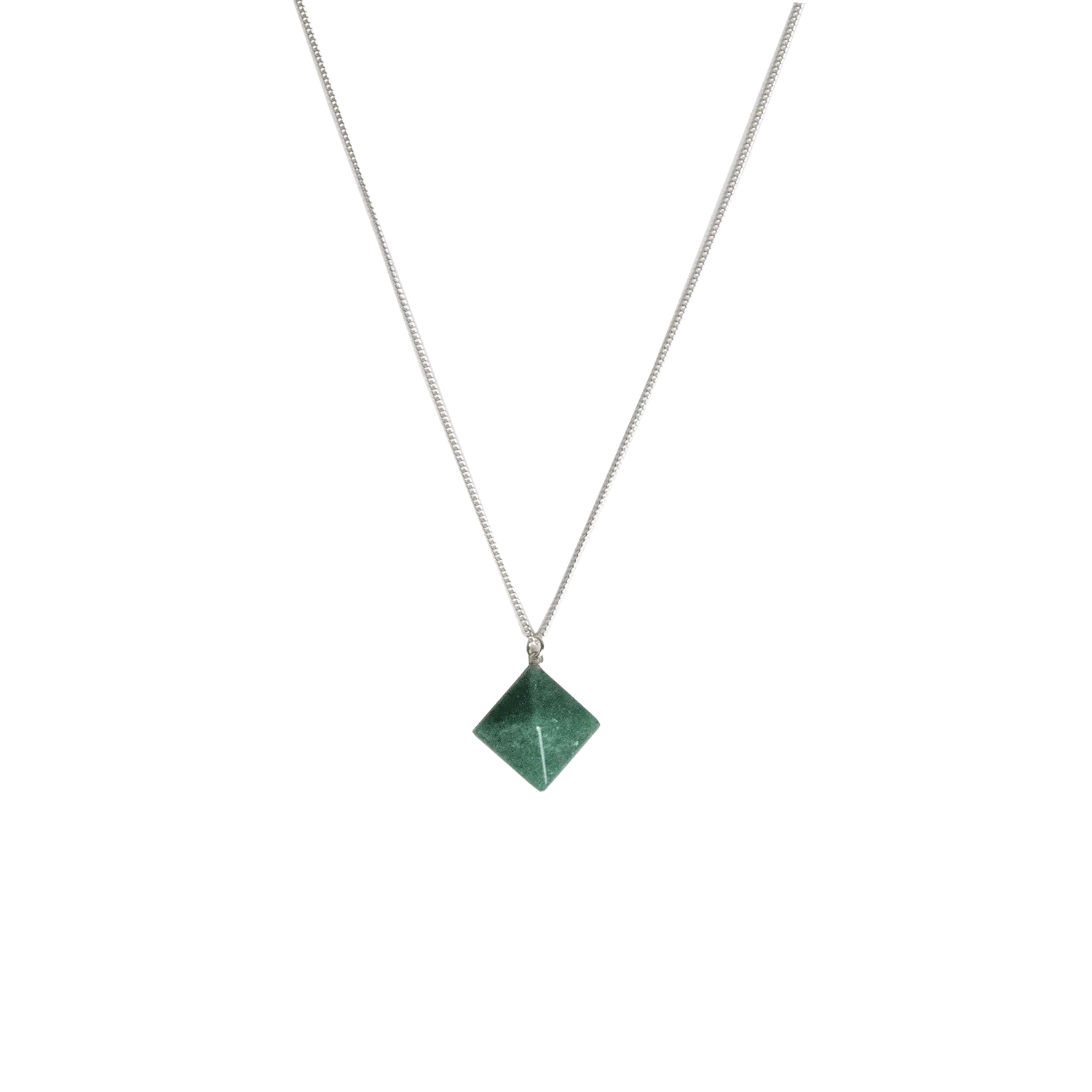 Green Aventurine Pyramid Necklace