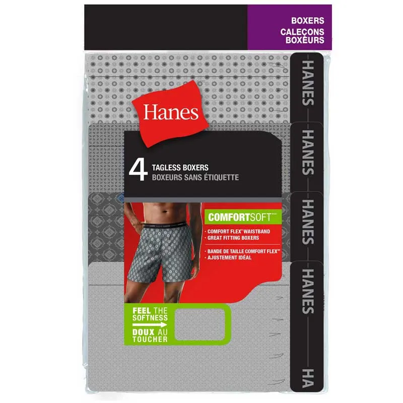 Hanes Men's Boxer 4-pack