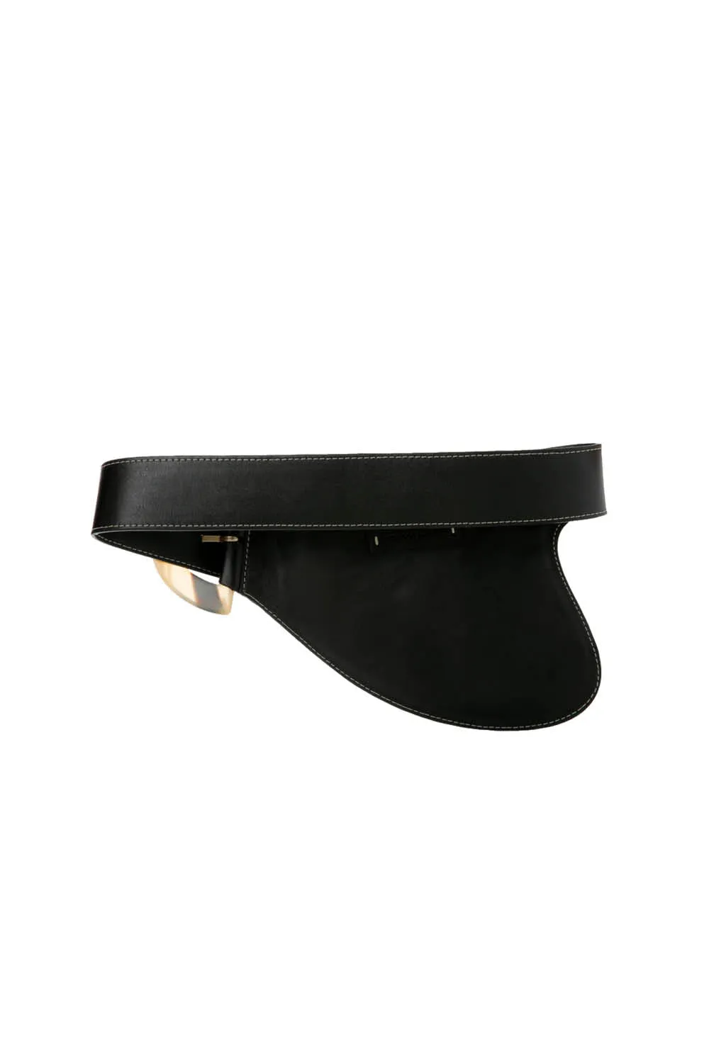 La Jefa Belt in Black Leather