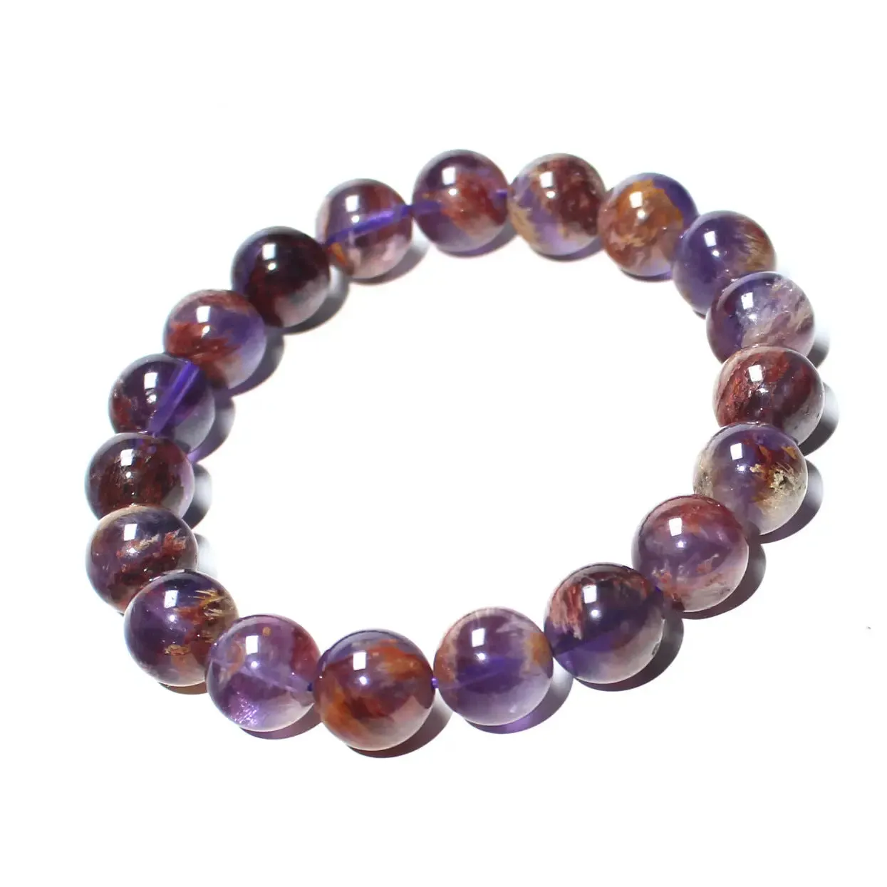 Natural Purple Phantom Quartz Bracelet