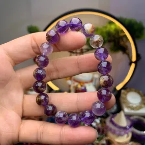 Natural Purple Phantom Quartz Bracelet