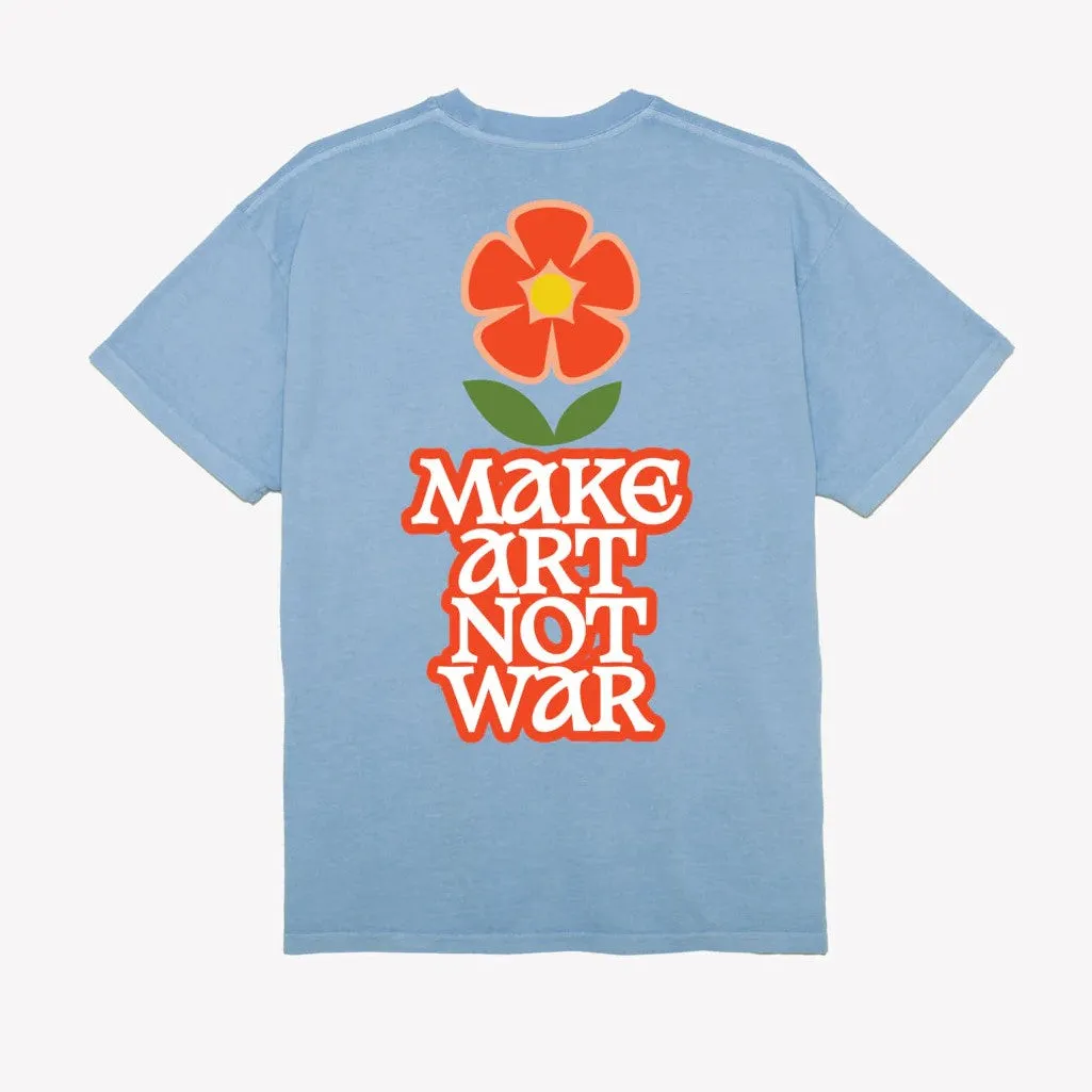 OBEY Make Art Not War Flower Pigment T-shirt