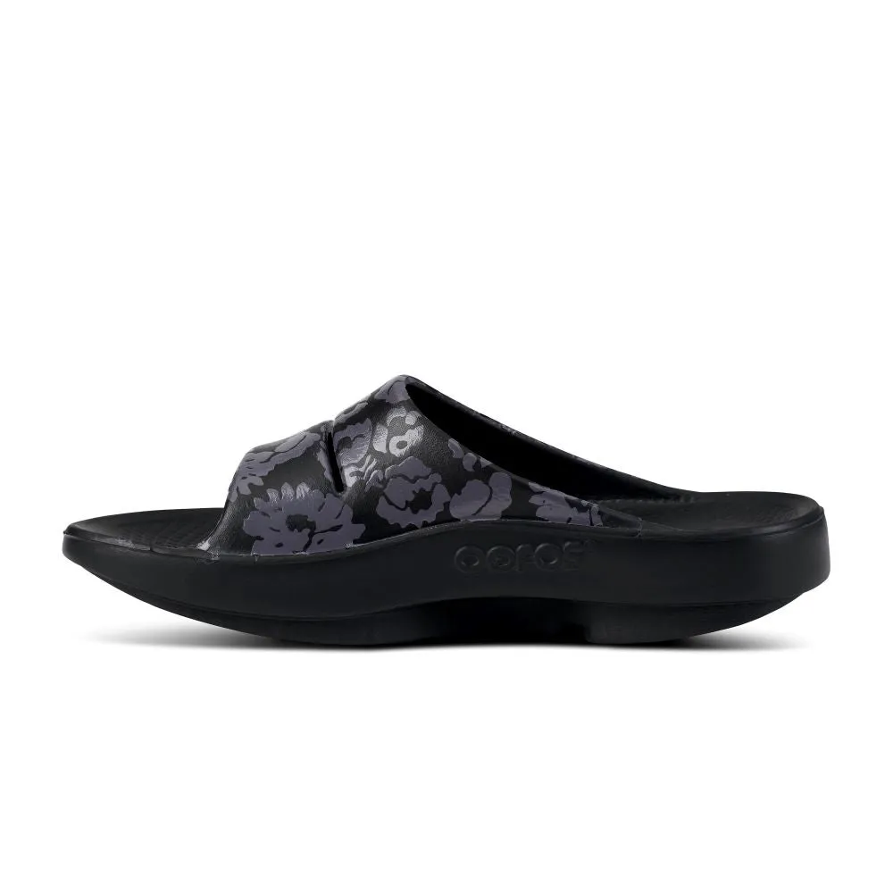 'OOFOS' Women's OOahh Slide Limited Edition - Midnight Tropics