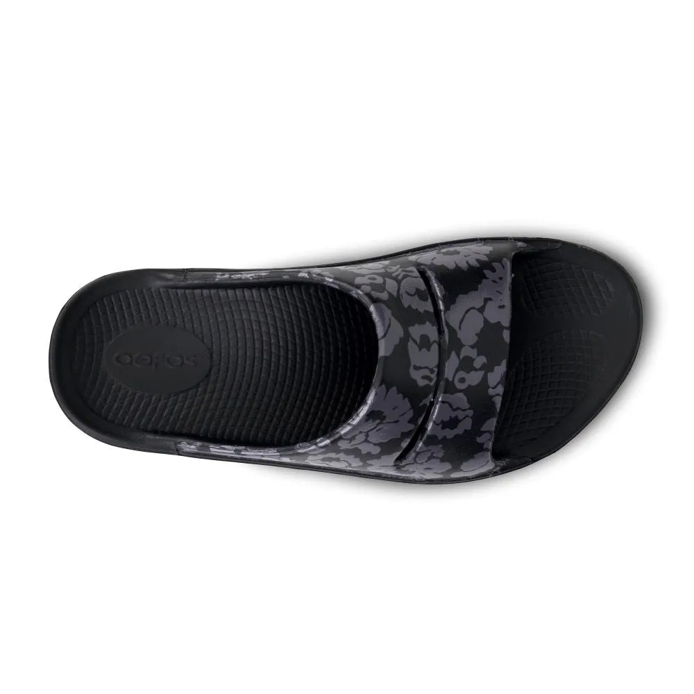 'OOFOS' Women's OOahh Slide Limited Edition - Midnight Tropics