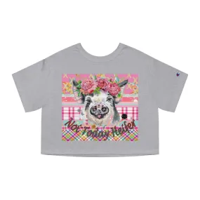 Pink Calypso Piggy Cropped T-Shirt