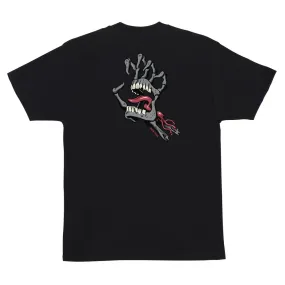 SANTA CRUZ Bone Hand Cruz Graphic T-Shirt - Black