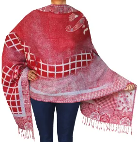 Shawls and Scarves Jamawar Boiled Wool Wrap India Gift (76 x 28  inches)