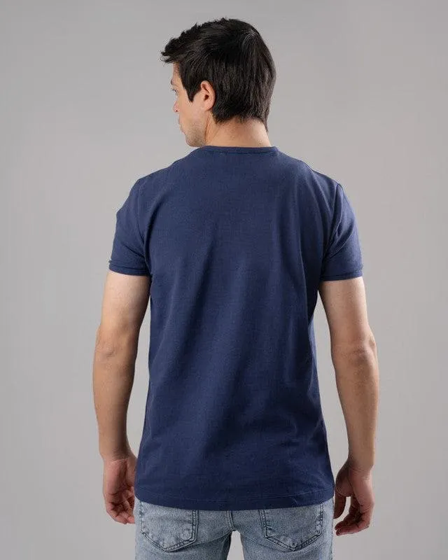 SHORT SLEEVE SLIM T-SHIRT - NAVY