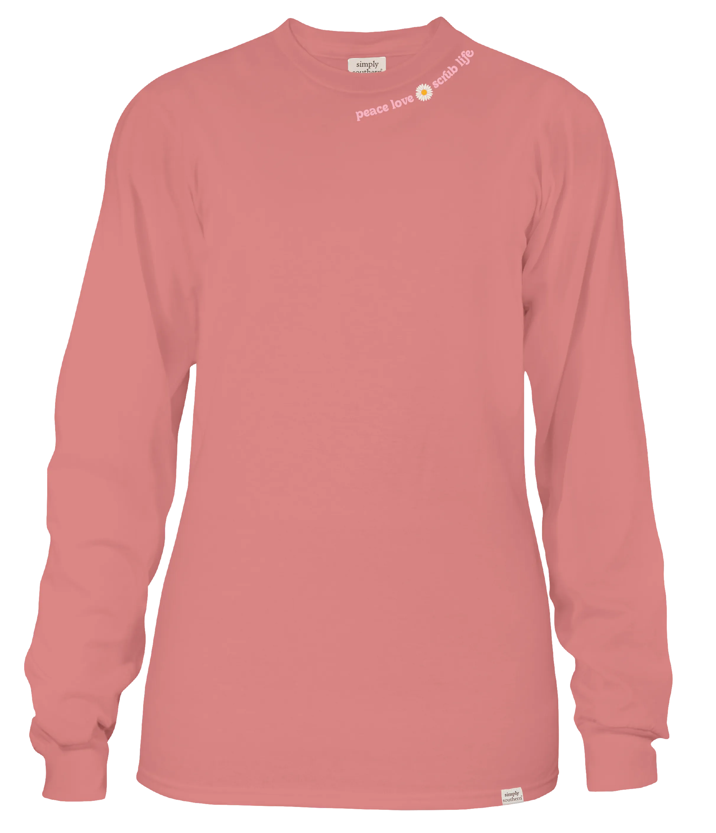 Simply Southern 100% Cotton Long Sleeve T-Shirt - 'It's a Good Day to Save Lives' with Bandaids and Flowers for Nurses and Healthcare