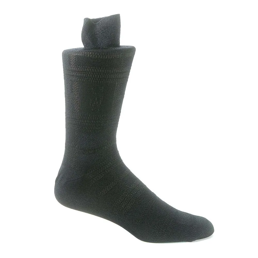 Stacy Adams Gem Black Men’s Crew Dress Socks