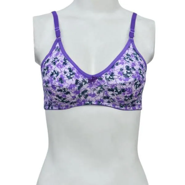 Stylish n Branded Printed Stretchable High Quality Cotton Bra For Women