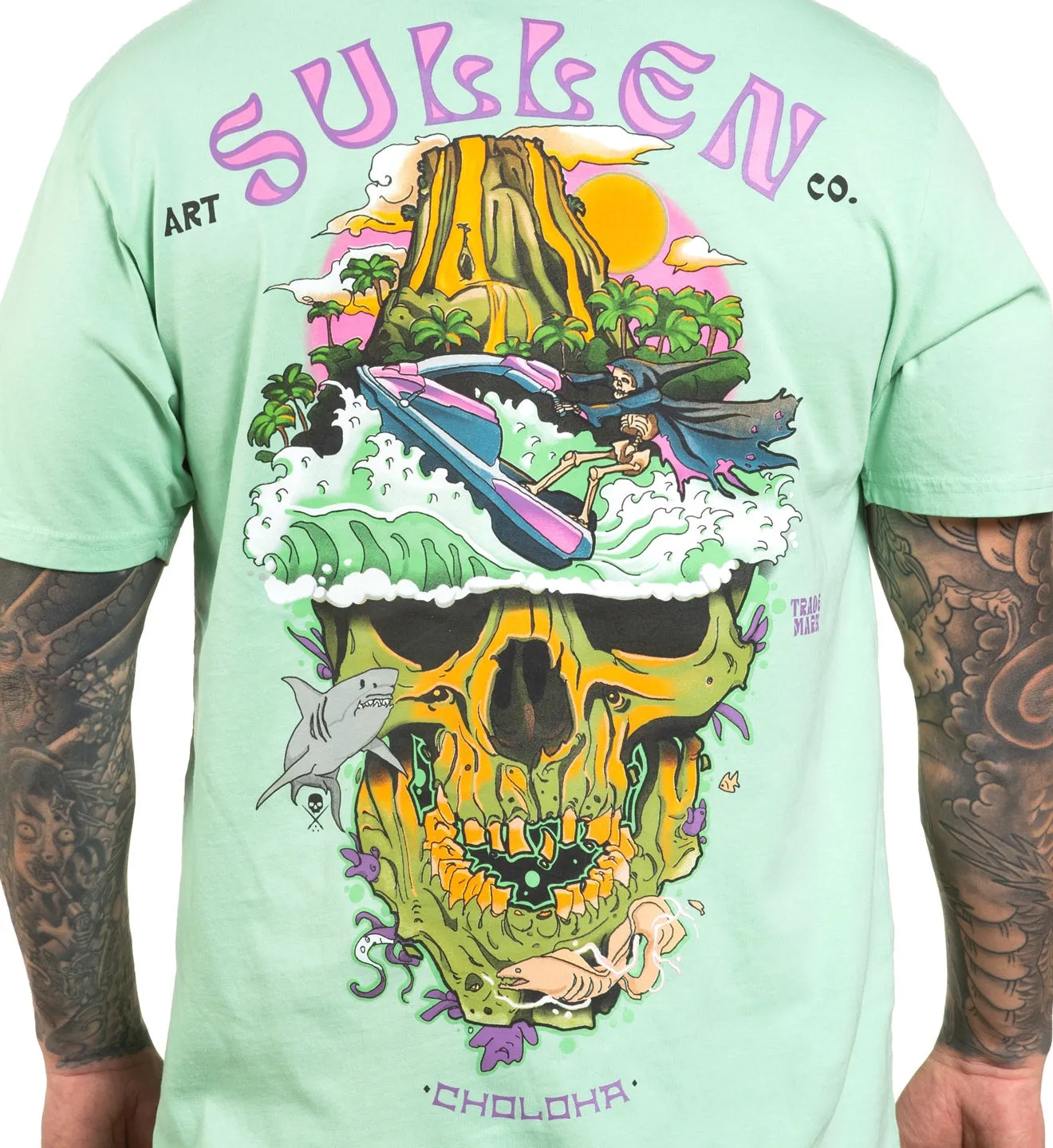 SULLEN Skull Island Men Graphic T-Shirt