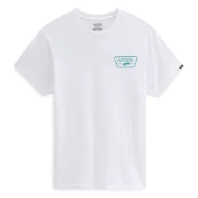 T-Shirt Vans Full Patch Back SS White-Porcelain Green