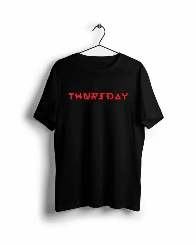 Thursday - Digital Graphics Basic T-shirt Black