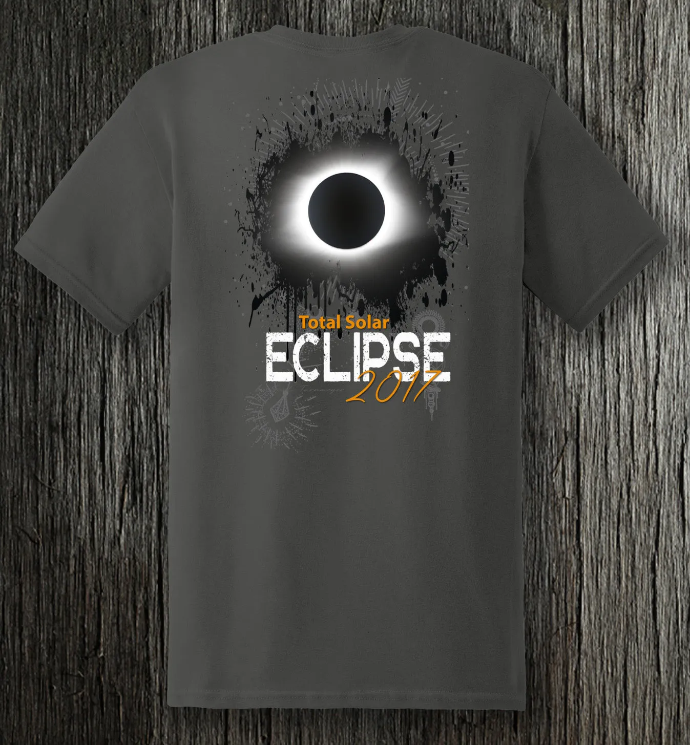 Total Solar Eclipse Charcoal Grey Tee