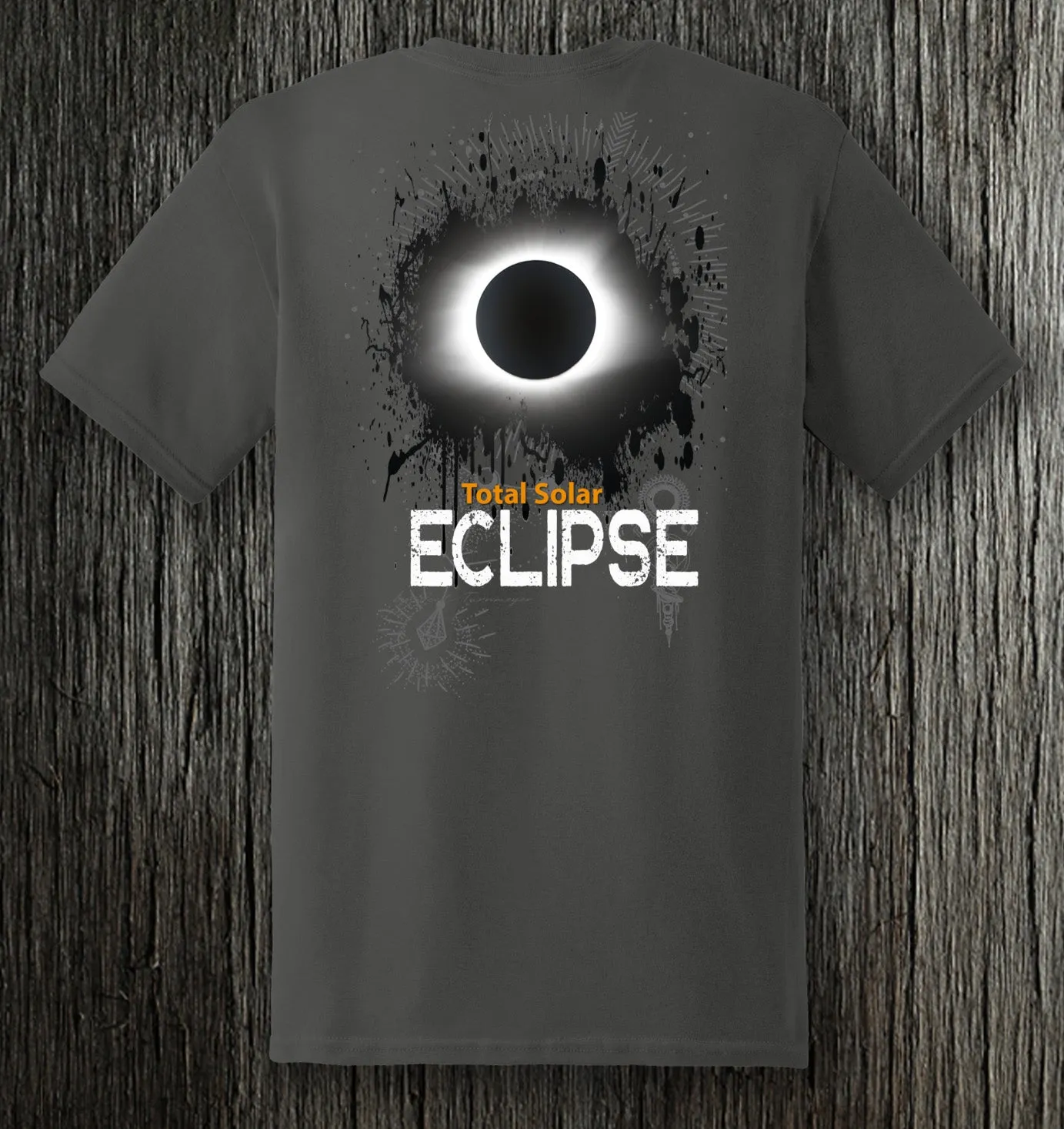 Total Solar Eclipse Charcoal Grey Tee