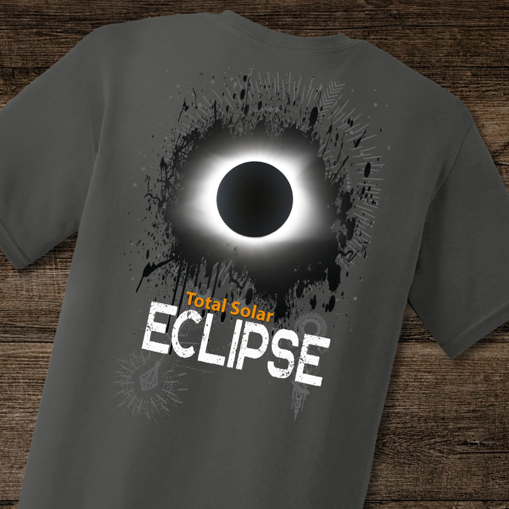 Total Solar Eclipse Charcoal Grey Tee