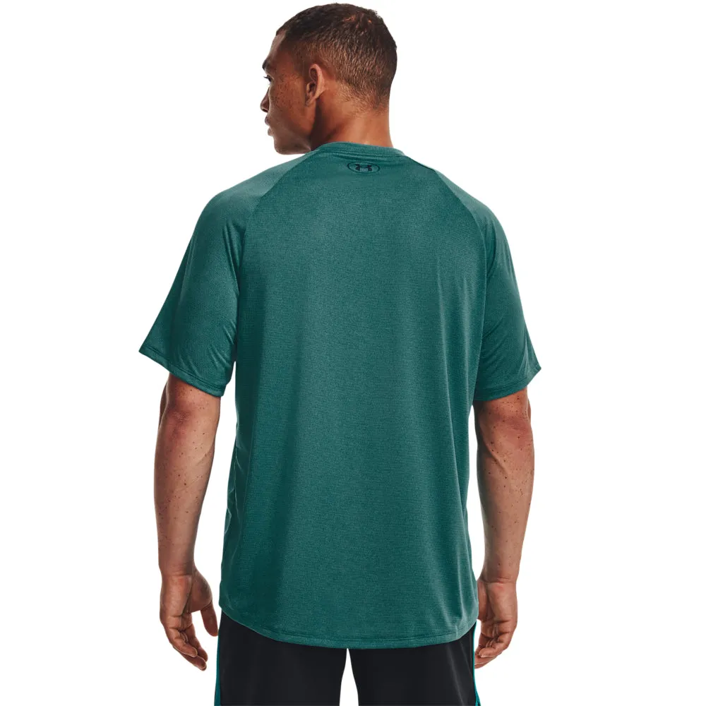 'Under Armour' Men's Tech 2.0 Textured T-Shirt - Coastal Teal