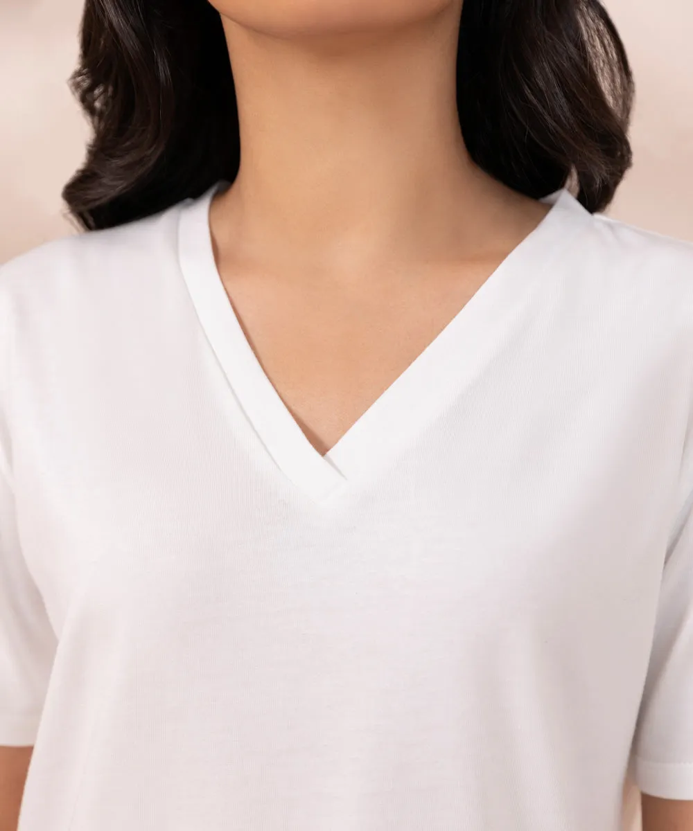 V-Neck Modal T-Shirt