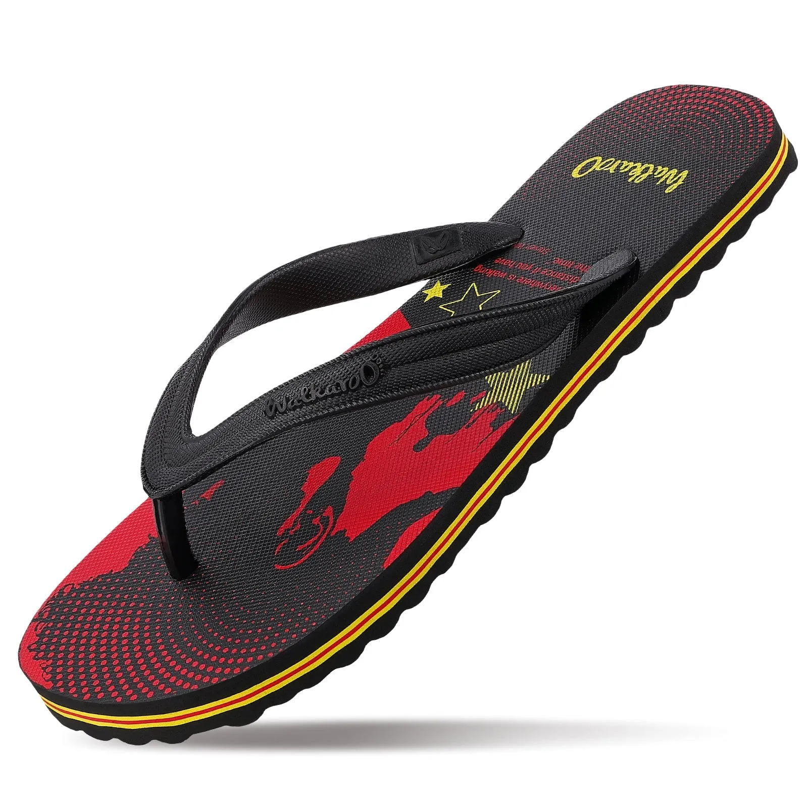 Walkaroo Gents Flip Flop Thong  - HG163 Red Black