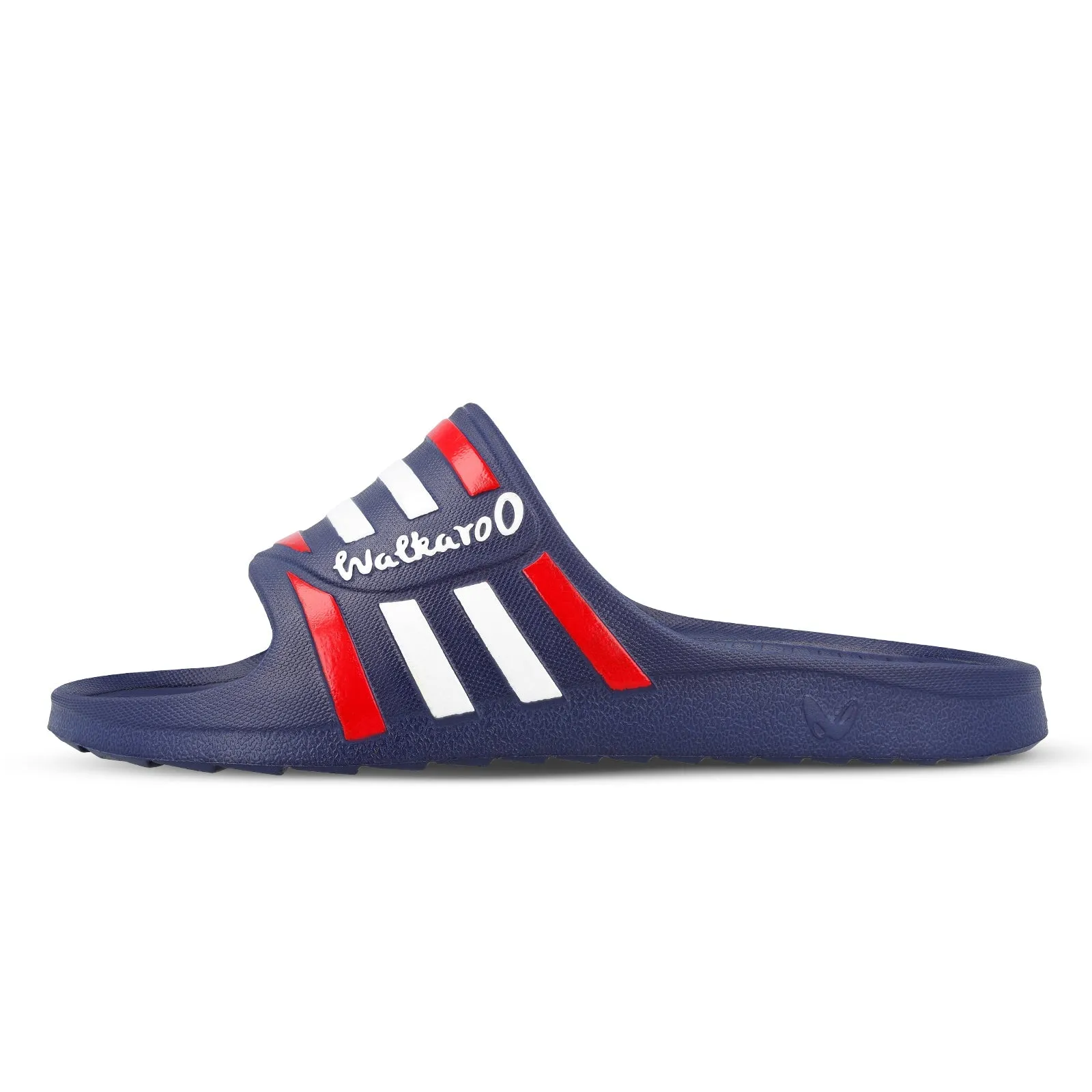 Walkaroo Mens Flip Flop Sliders  - WC4835 Navy Blue