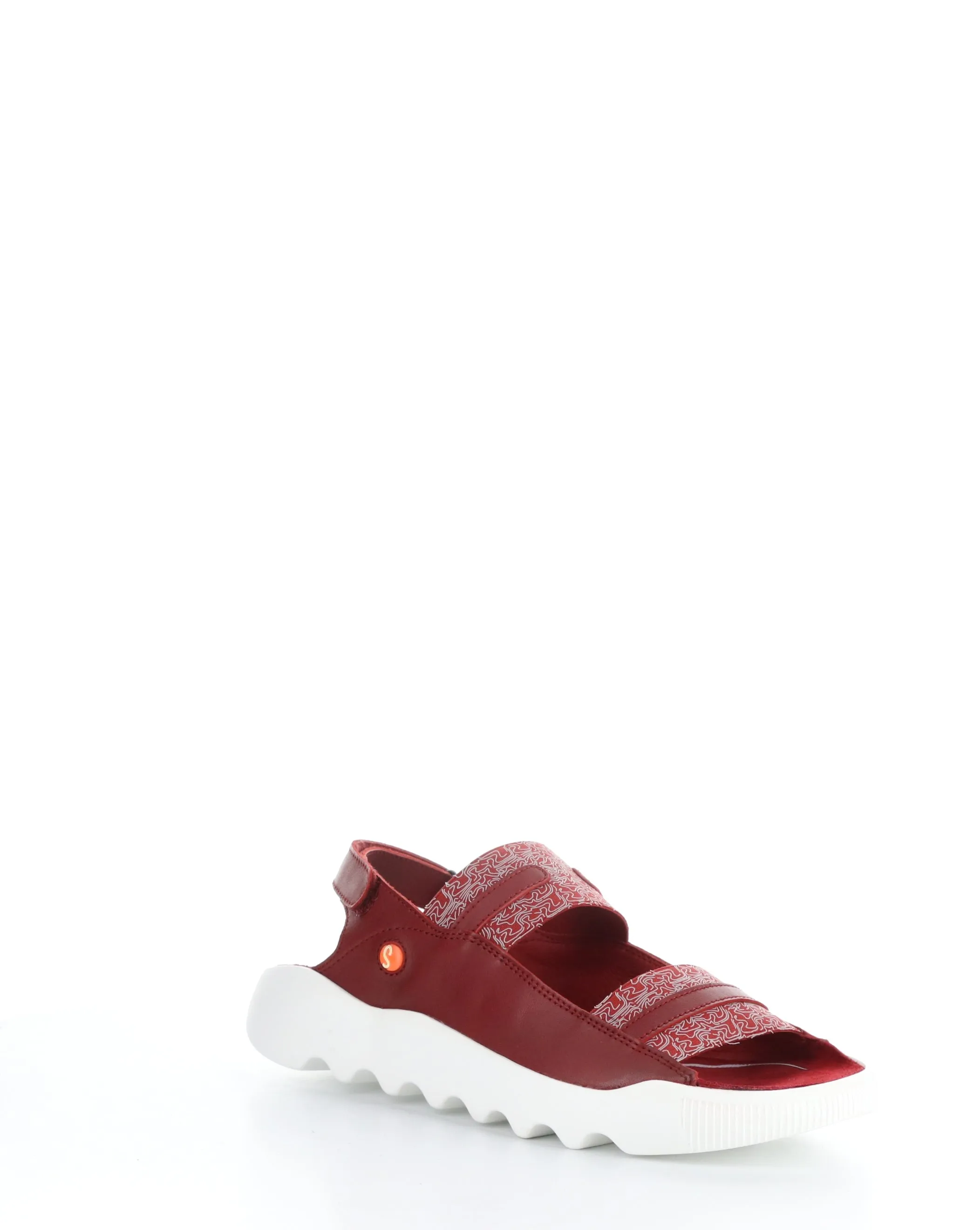 WHEB749SOF 004 RED Velcro Sandals