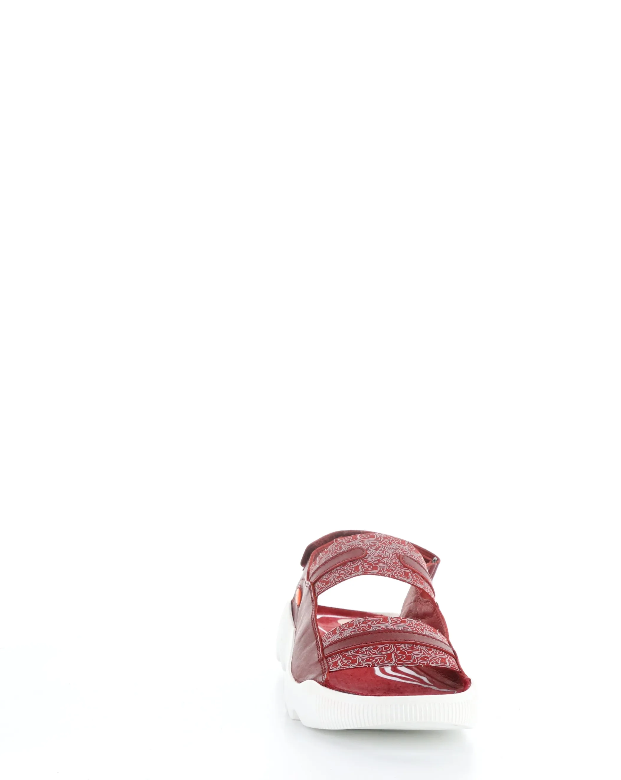 WHEB749SOF 004 RED Velcro Sandals