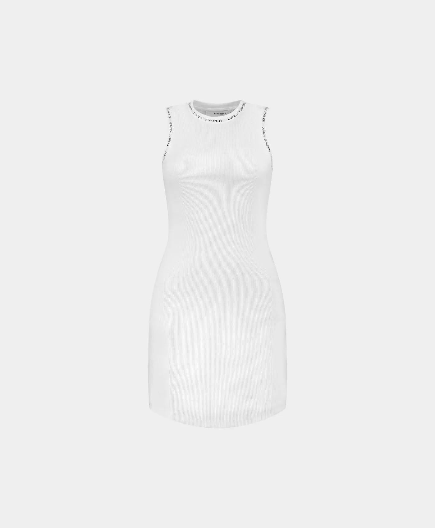 White Erib Tank Dress