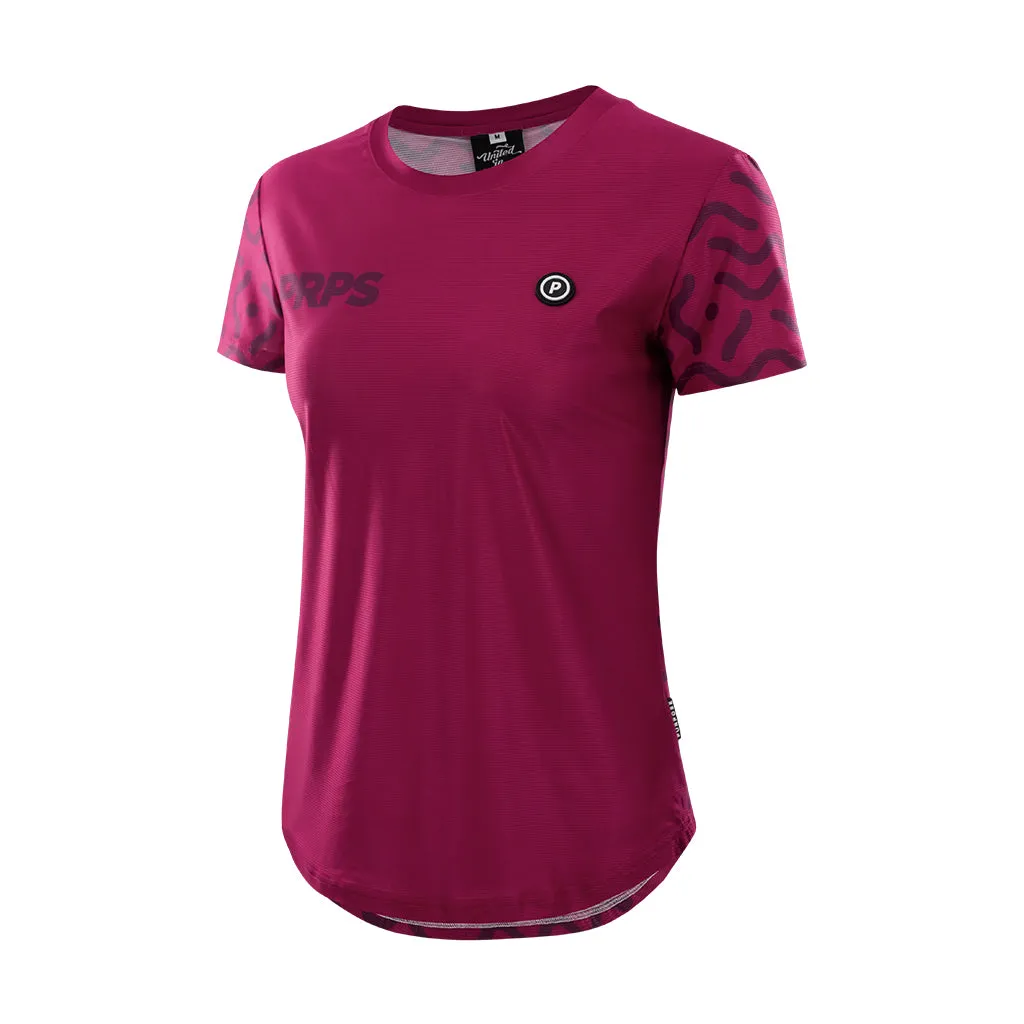 Women Running T-Shirt Hypermesh ELITE (Amaranth Red)