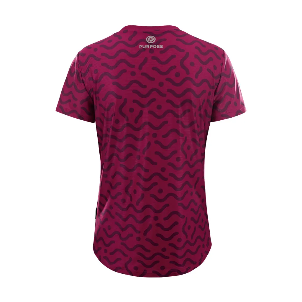 Women Running T-Shirt Hypermesh ELITE (Amaranth Red)