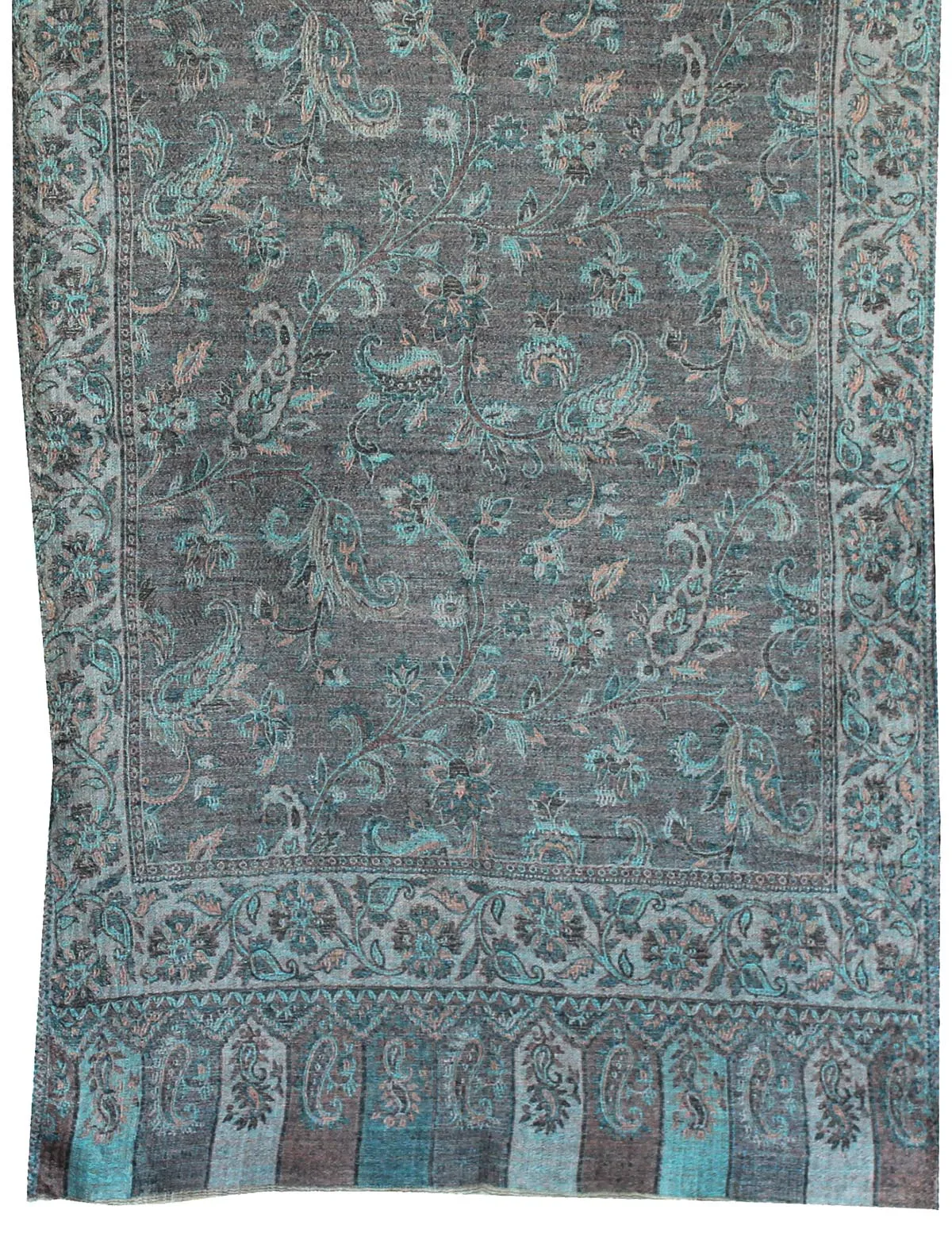 Womens Paisley Scarf Shawl Wool Indian Clothing (80 x 28 inches)